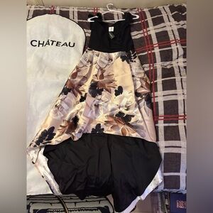 Château Floral Evening Dress – Size Large (Like New)